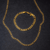 Figaro Bracelet - Gold - Marcozo