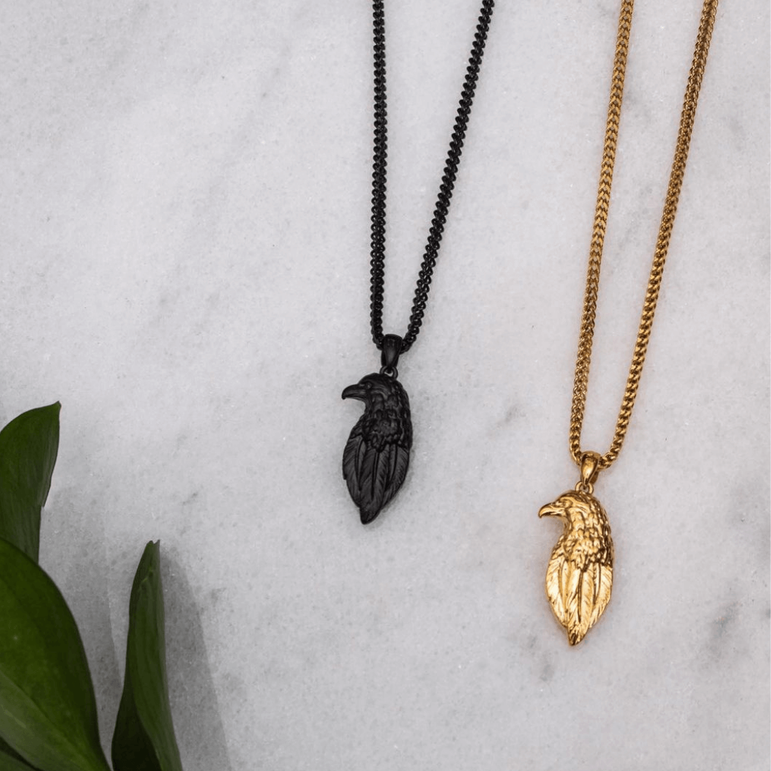 Eagle Head Pendant - Black - Marcozo