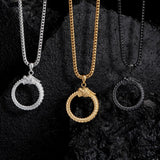 Ouroboros Pendant - White Gold - Marcozo