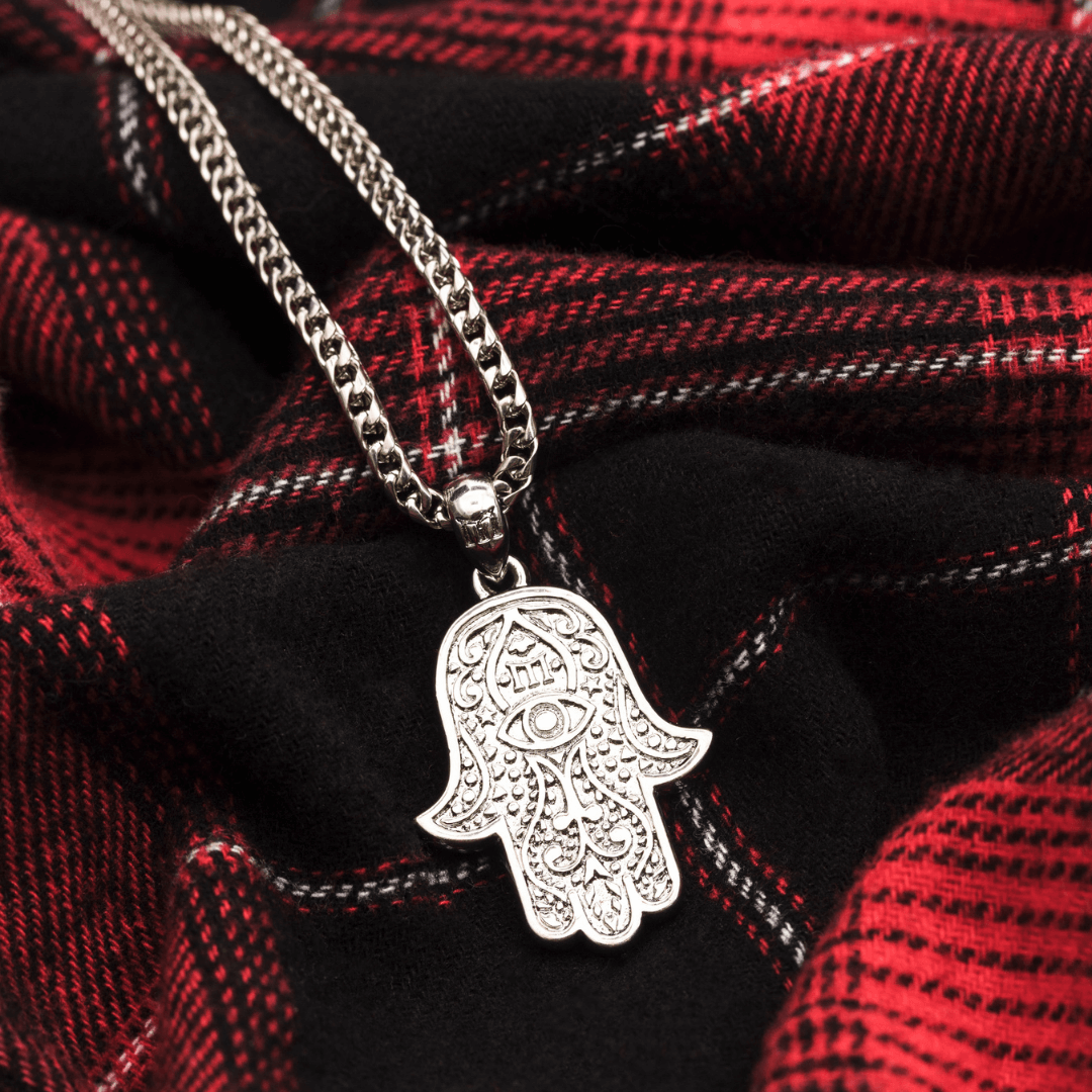Hamsa Pendant - White Gold - Marcozo