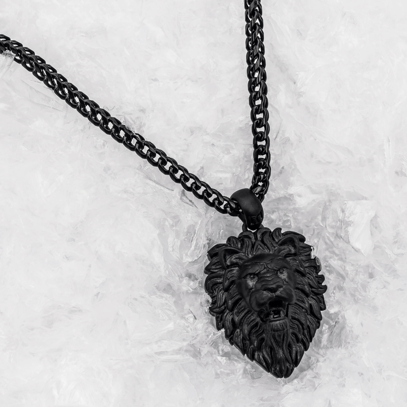 Lion Pendant - Black