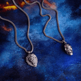 Lion Pendant - White Gold - Marcozo