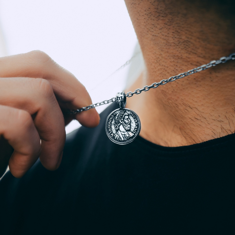 Marcus Aurelius Pendant - Ancient Silver