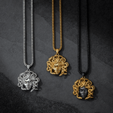 Medusa Pendant - White Gold - Marcozo