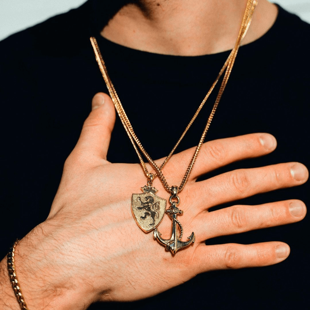 Royal Shield Pendant - Gold - Marcozo