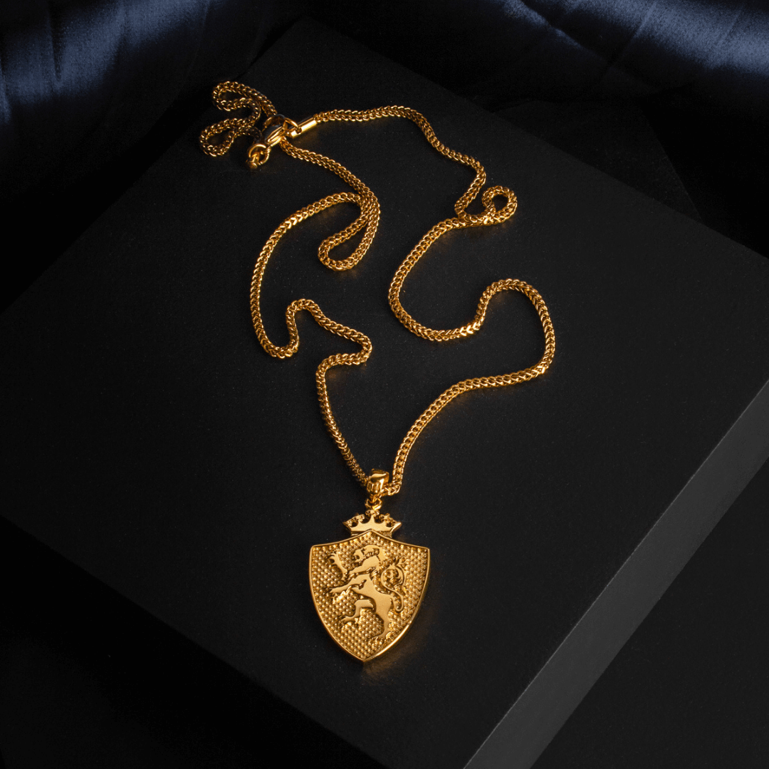 Royal Shield Pendant - Gold - Marcozo