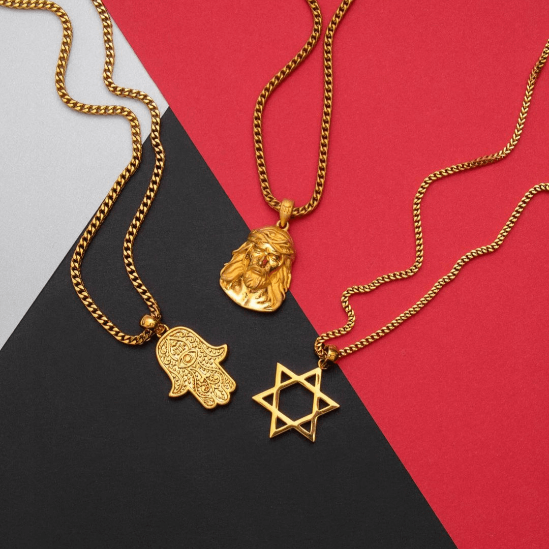 Star of david pendant gold clearance