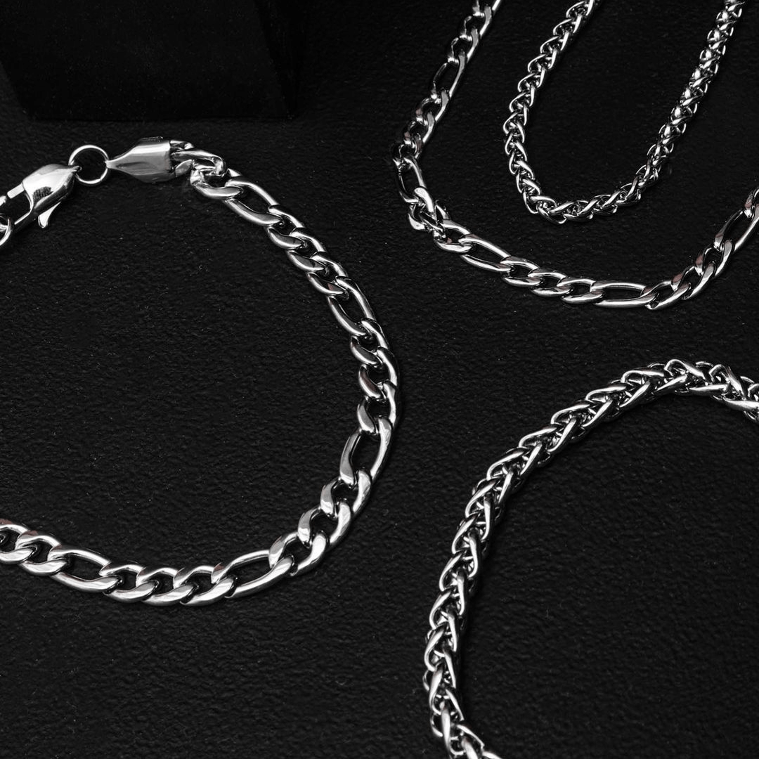 Wheat Bracelet - White Gold - Marcozo