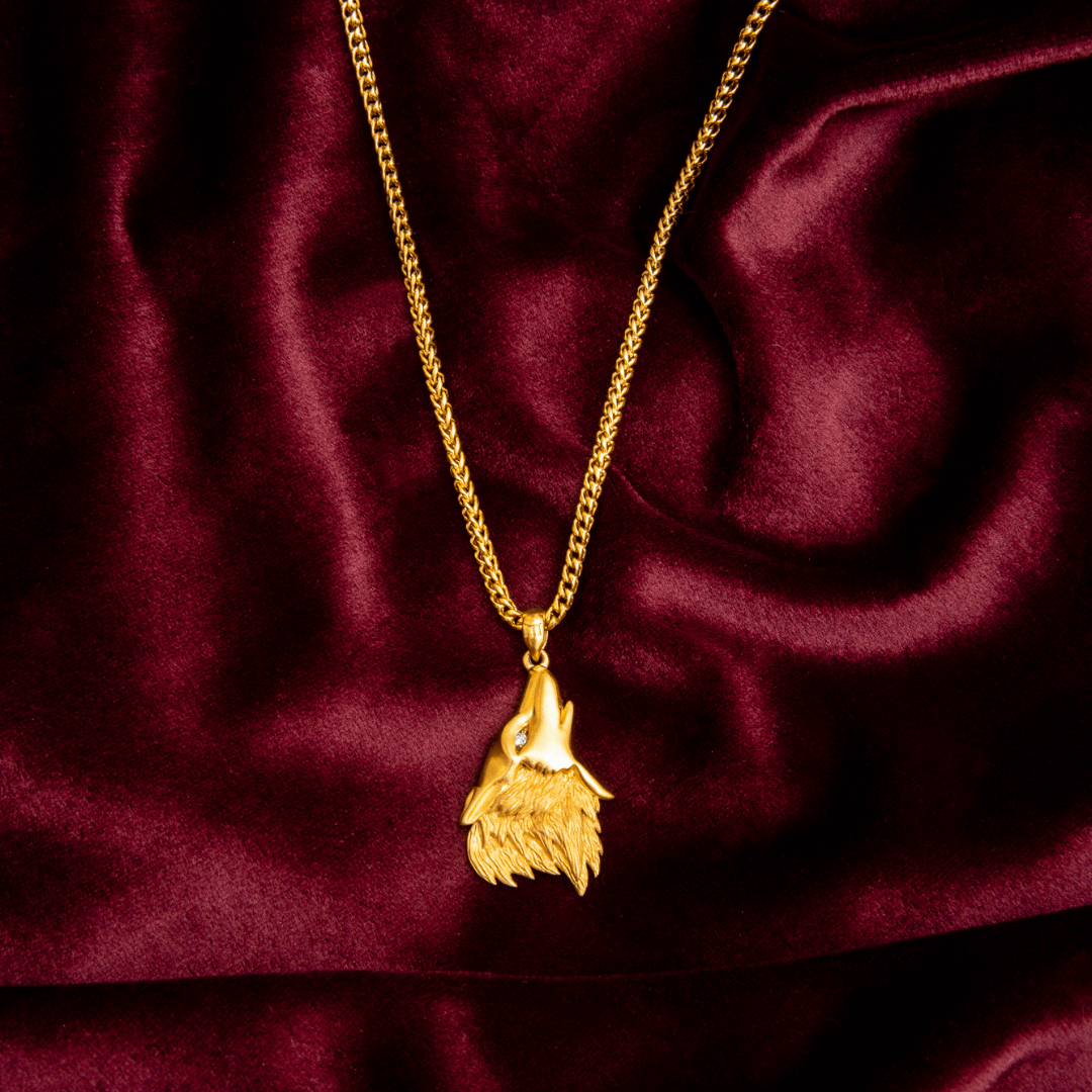 Wolf Pendant - Gold - Marcozo