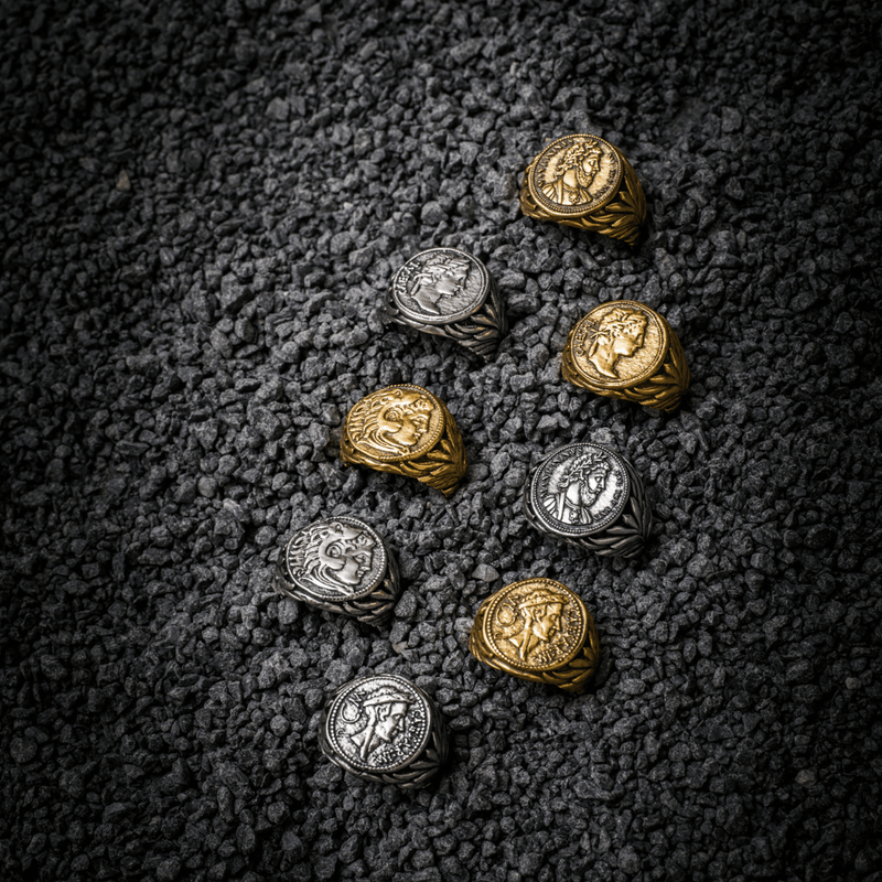 Julius Caesar Ring - Ancient Gold - Marcozo