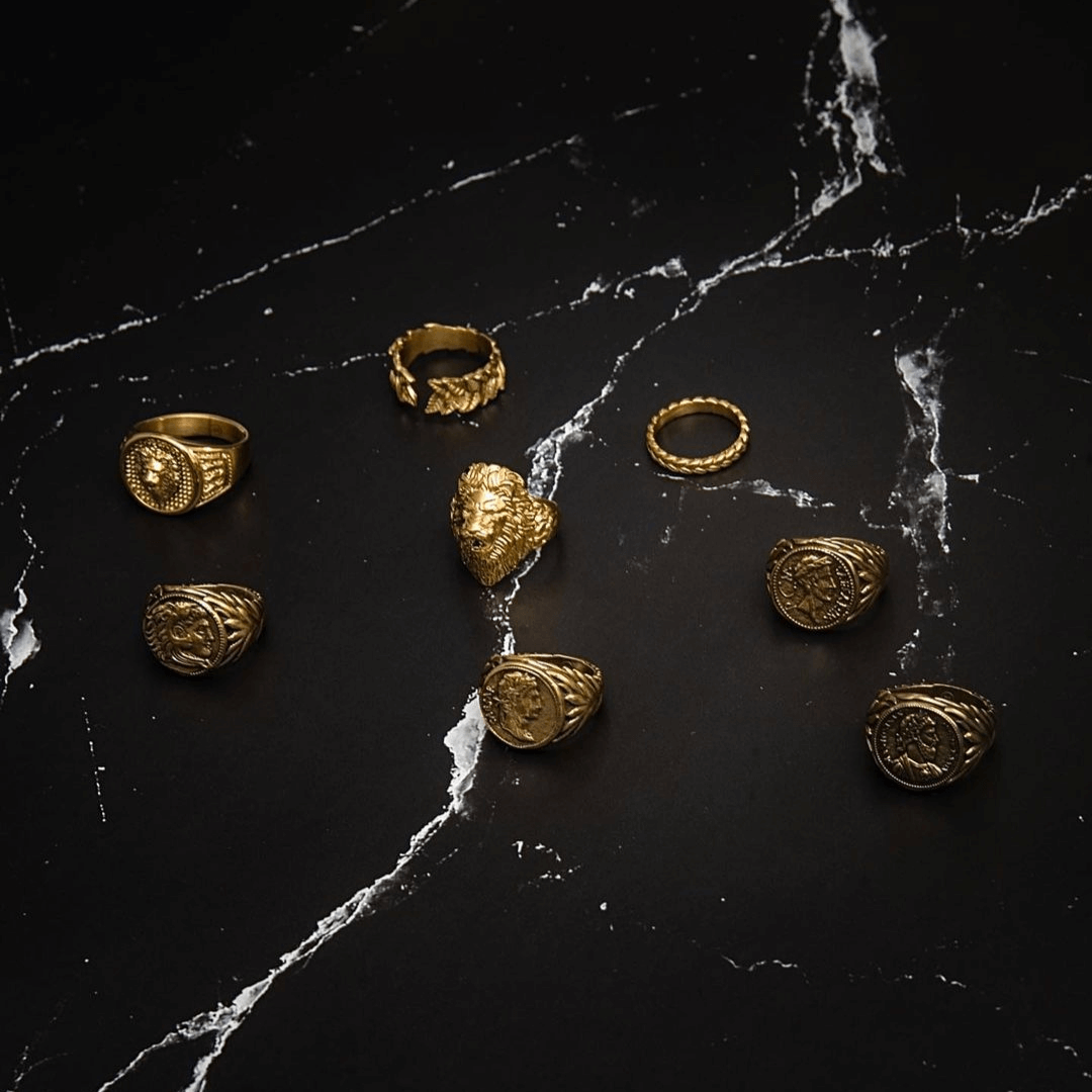 Lion Crown Ring - Gold - Marcozo