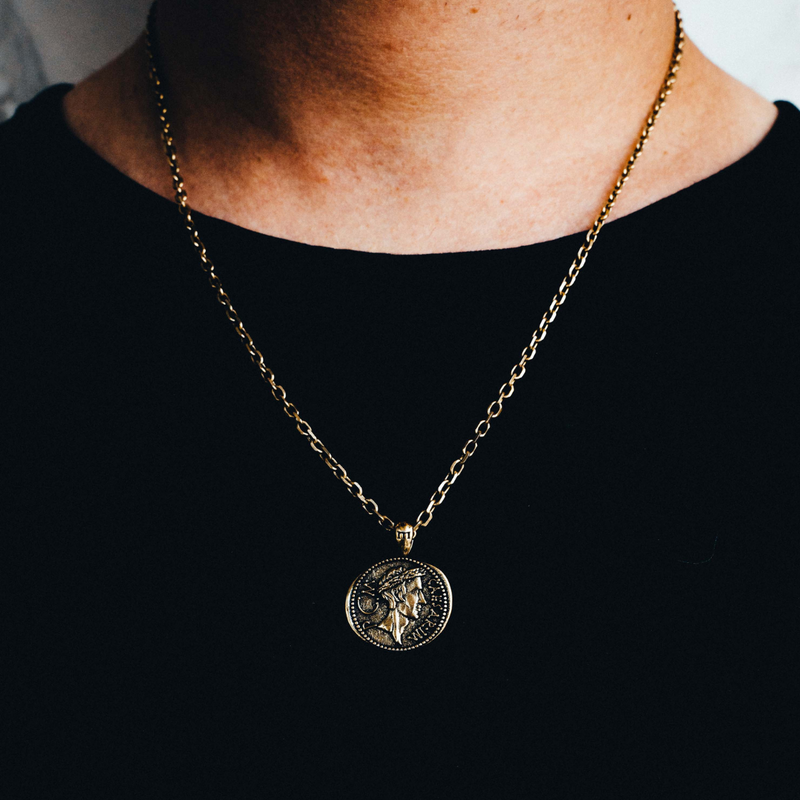 Julius Caesar Pendant - Ancient Gold