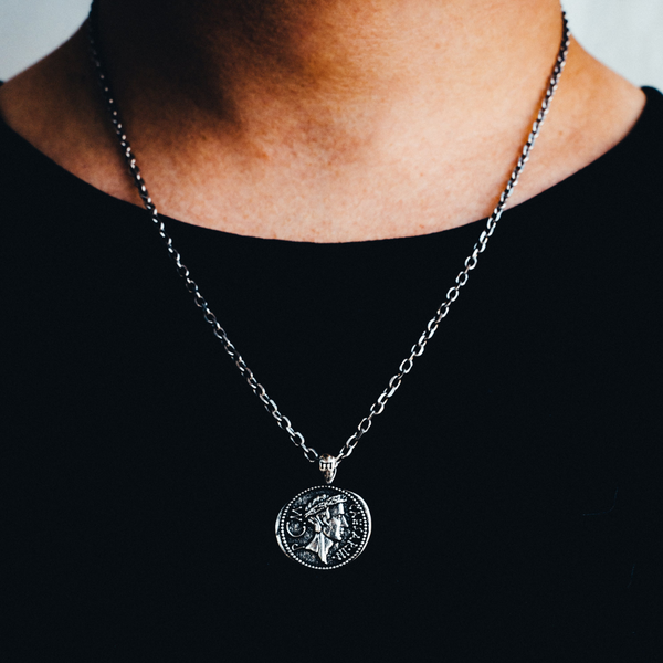 Julius Caesar Pendant - Ancient Silver - Marcozo
