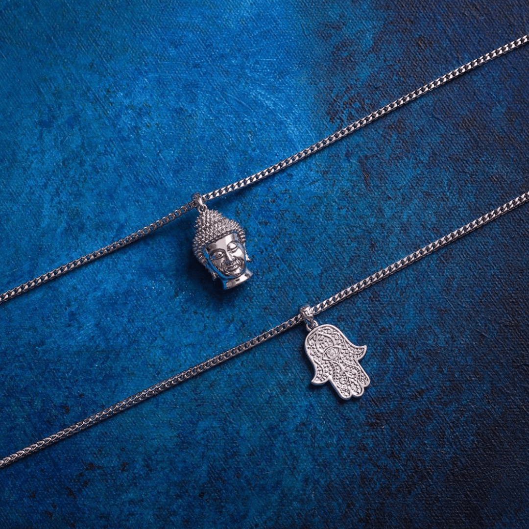 Buddha Pendant - White Gold - Marcozo