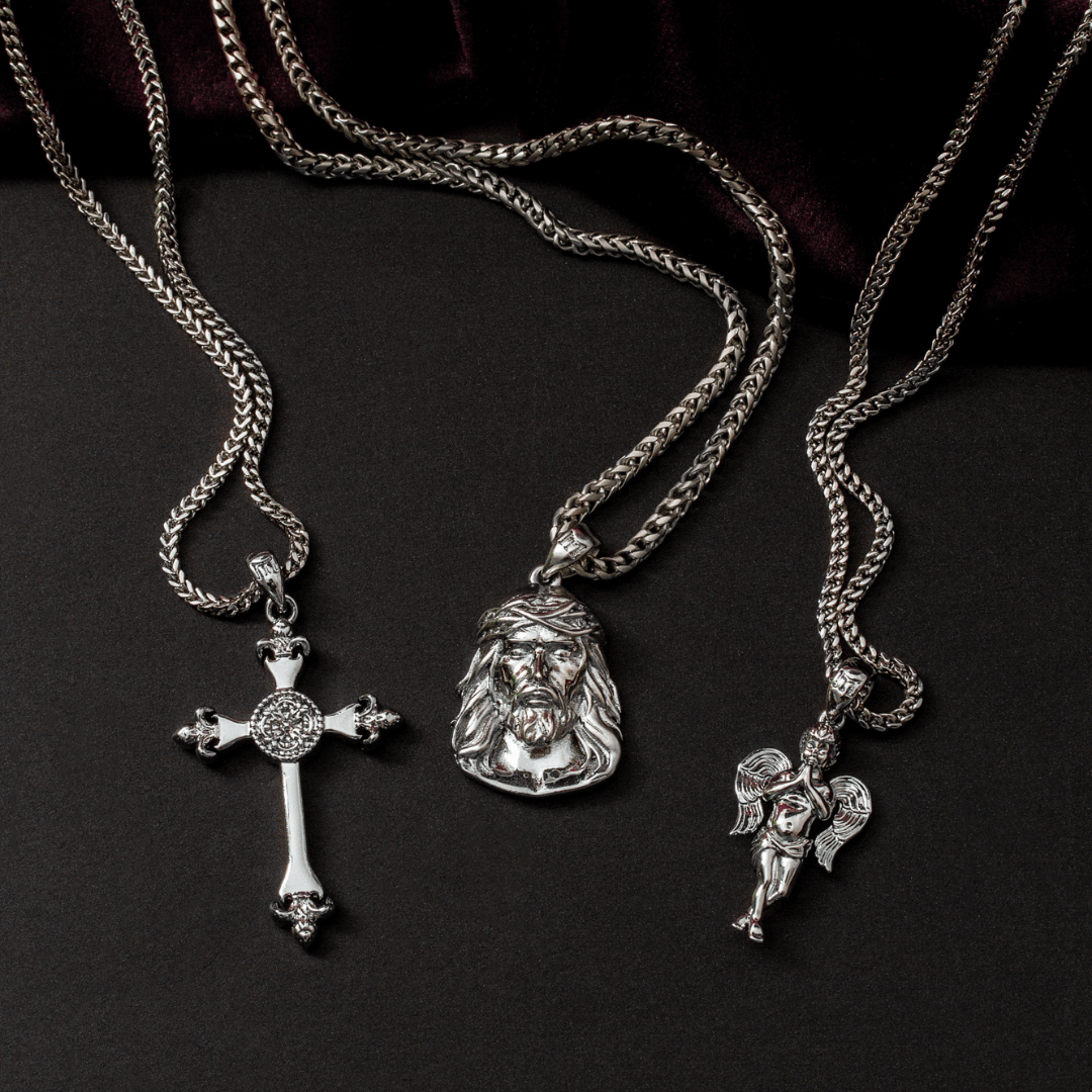 Cross Pendant - White Gold - Marcozo