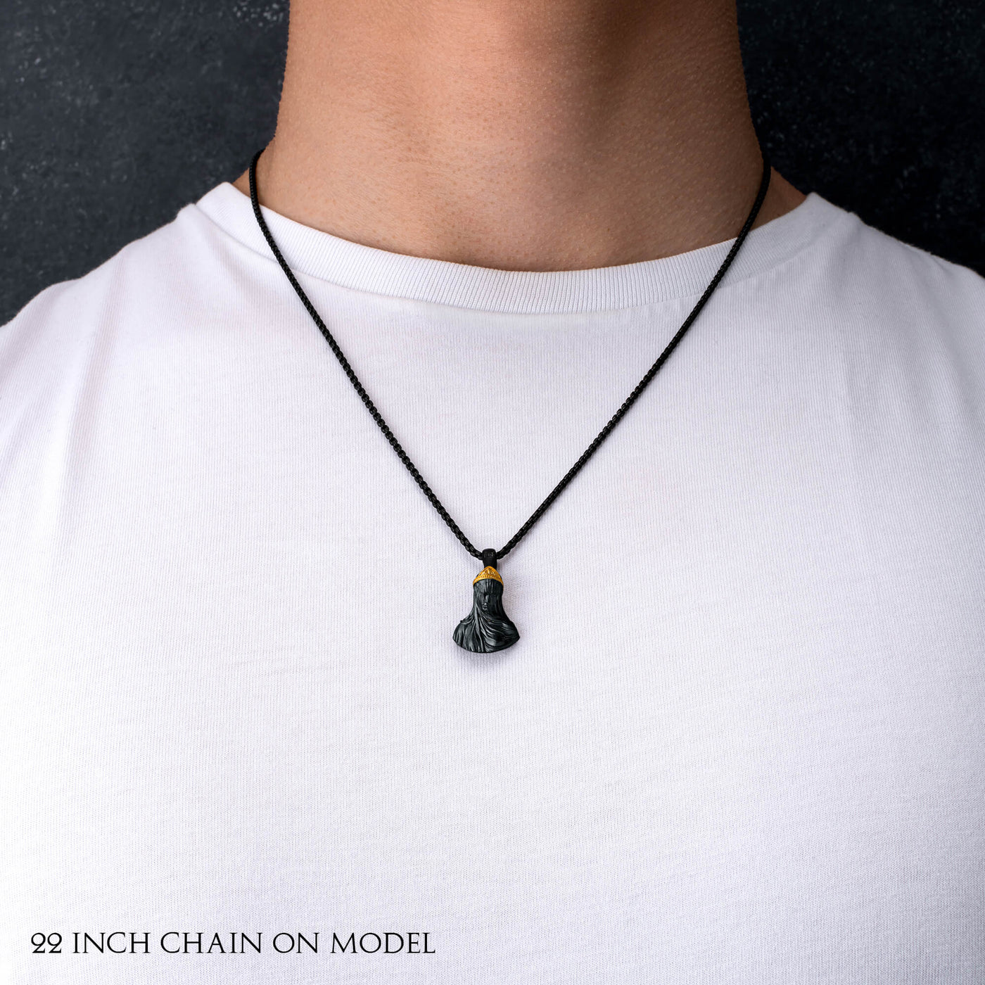 Veiled Lady Necklace - Black - Marcozo