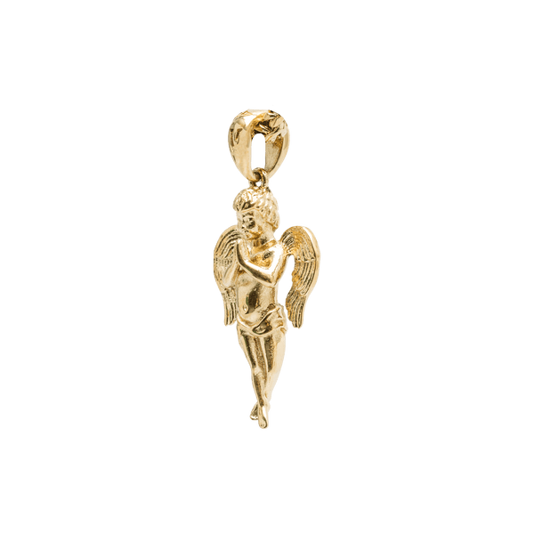 Micro Angel Pendant - Gold