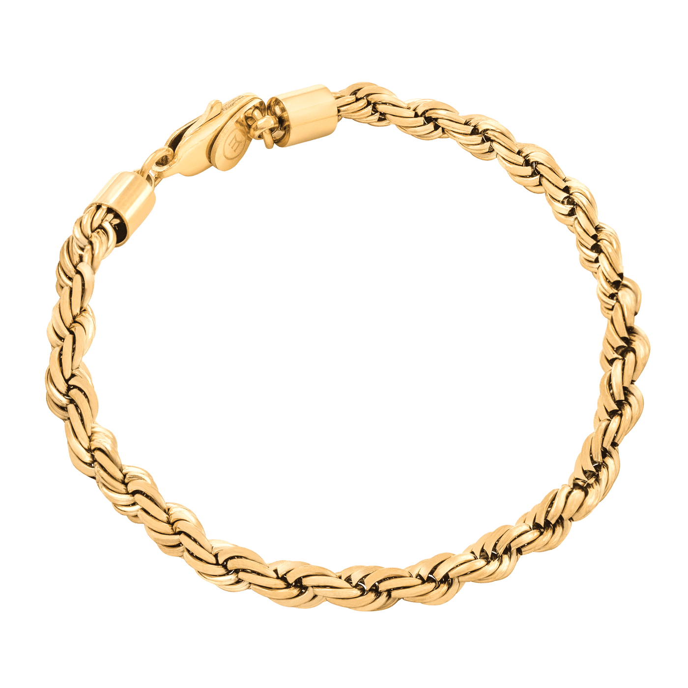 Gold mens 2025 rope bracelet