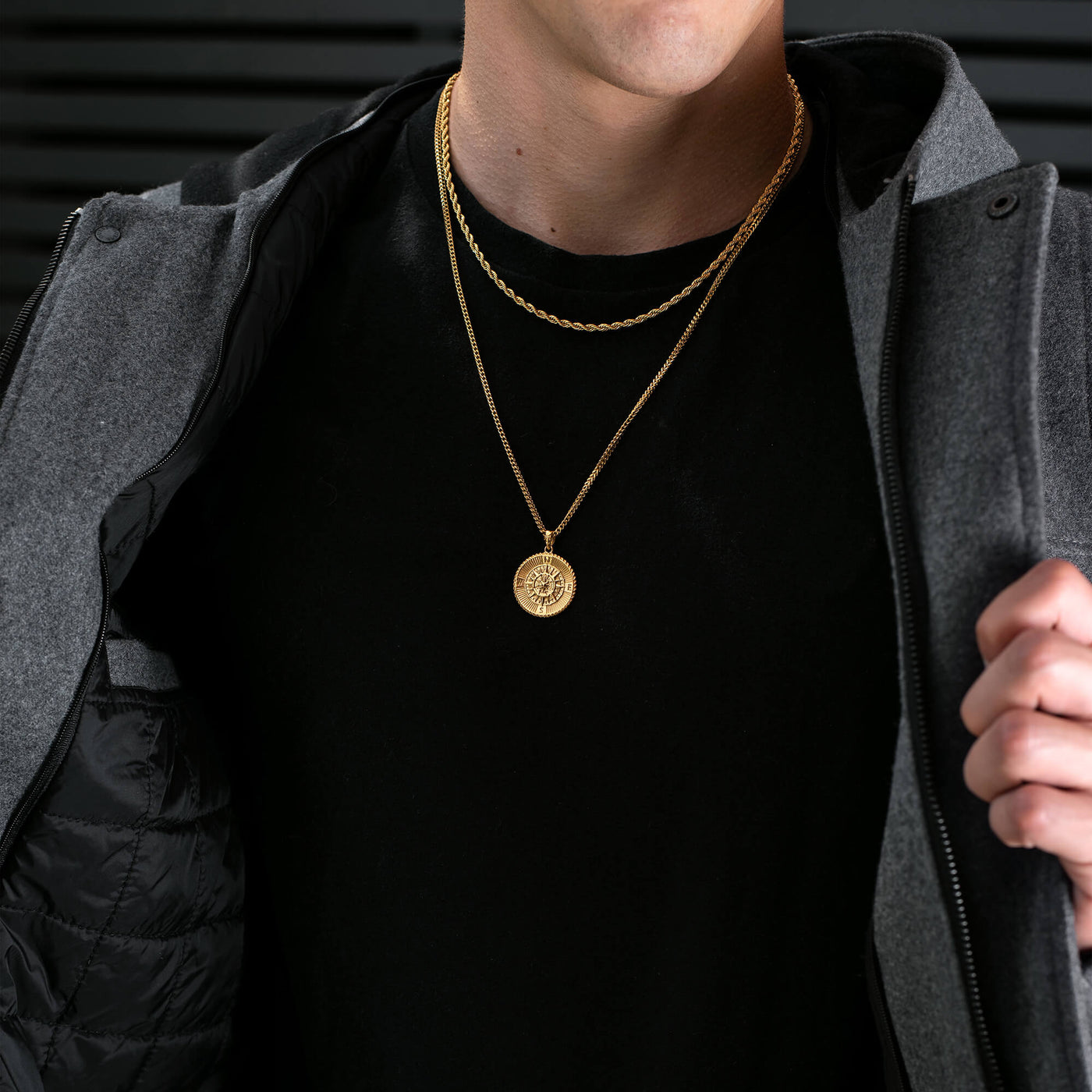 Compass Pendant - Gold - Marcozo